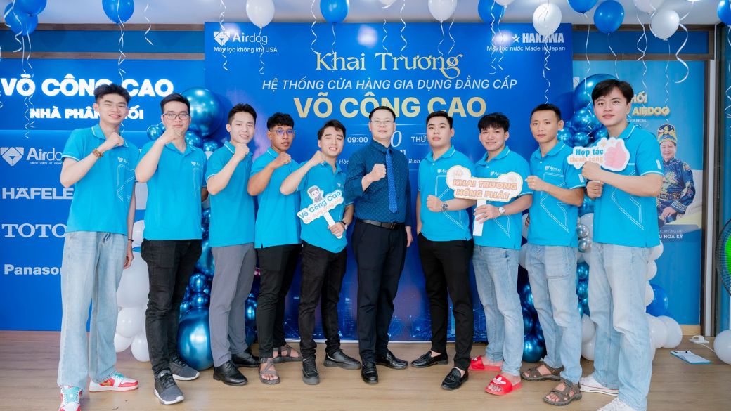 Airdog sở hữu đội ngũ nhân viên và đội ngũ kỹ thuật viên chuyên nghiệp