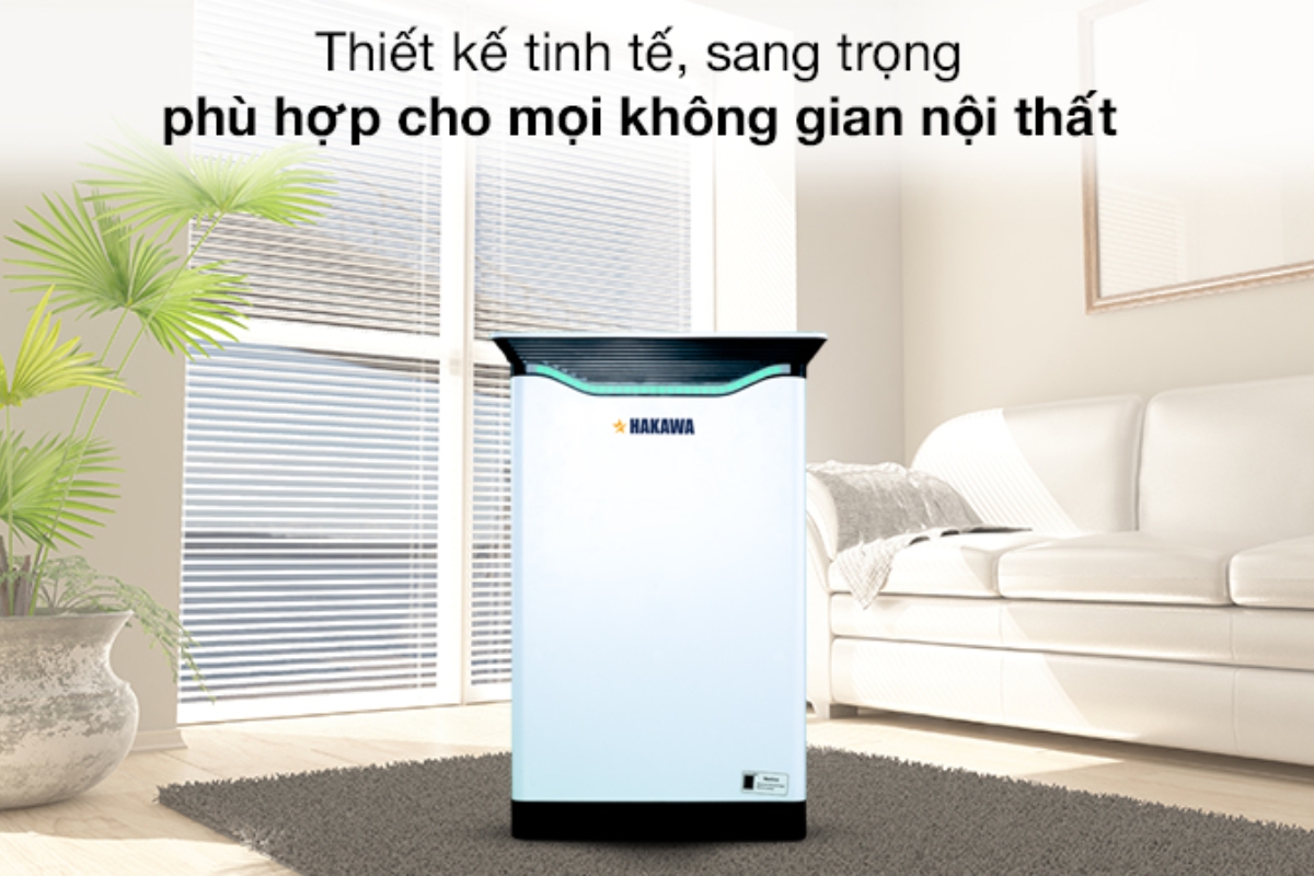 Máy lọc không khí của Nhật K2 nổi bật với thiết kế nhỏ gọn