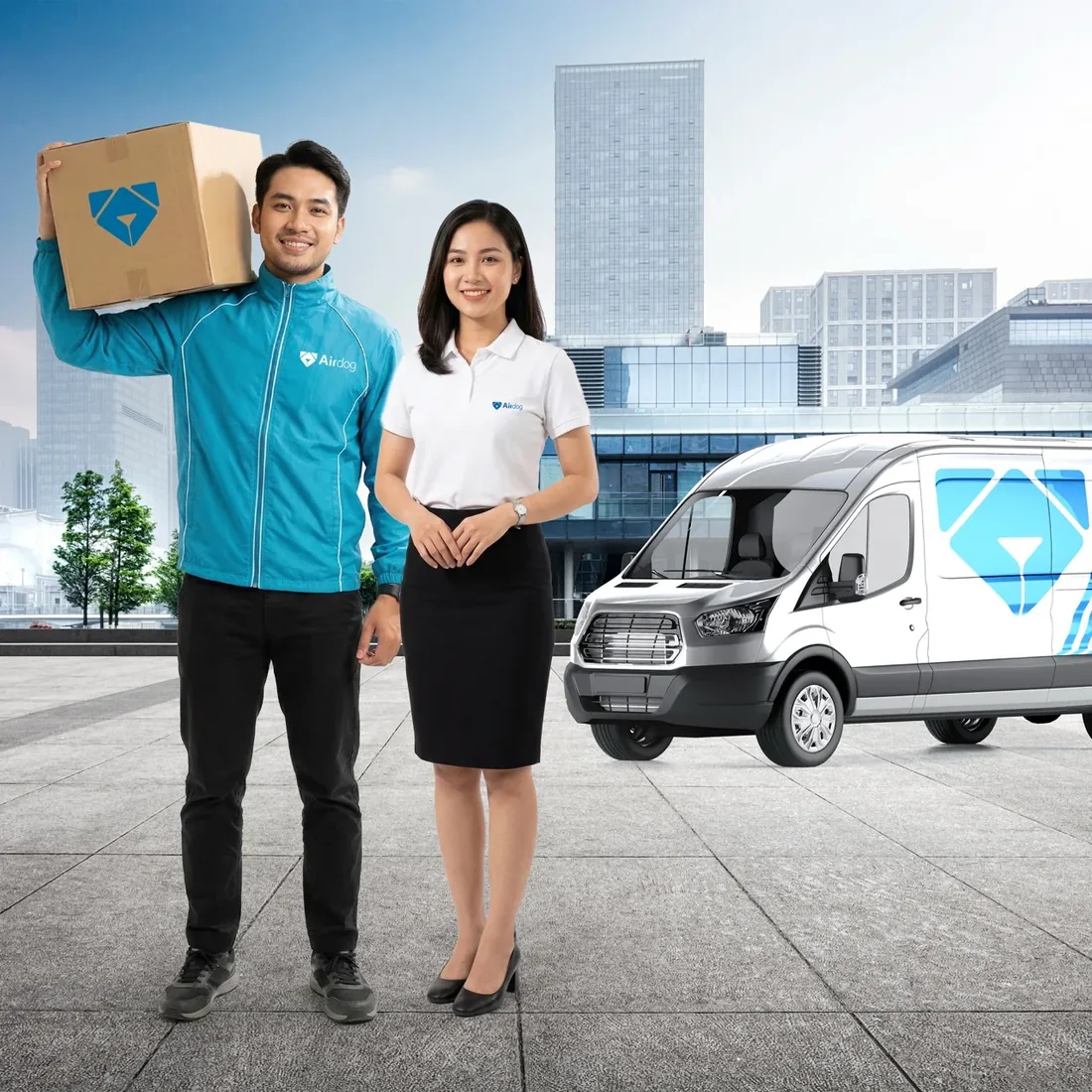 Nhân viên giao hàng Airdog