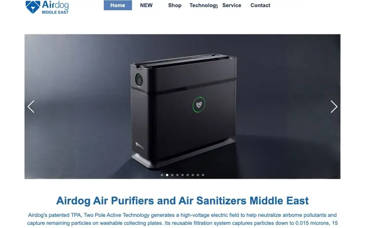 Website Airdog Trung Đông
