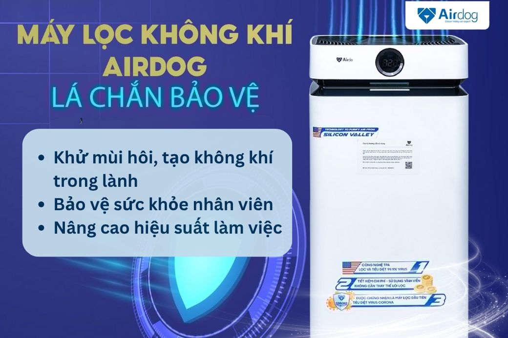 máy lọc không khí văn phòng có công dụng gì