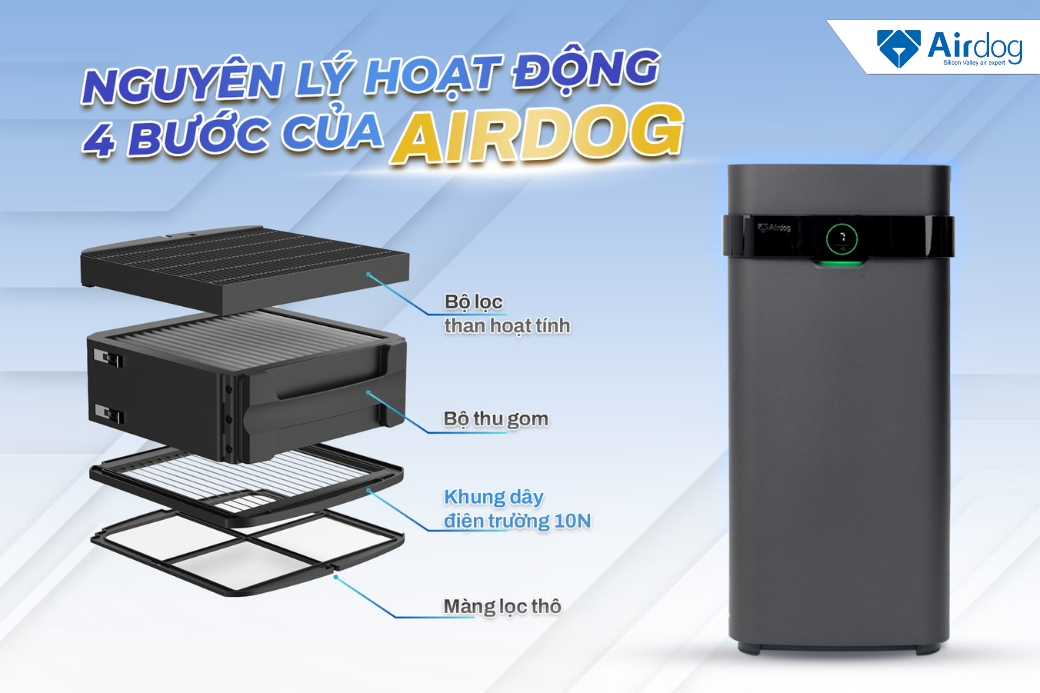 nguyên lí hoạt động của máy lọc không khí