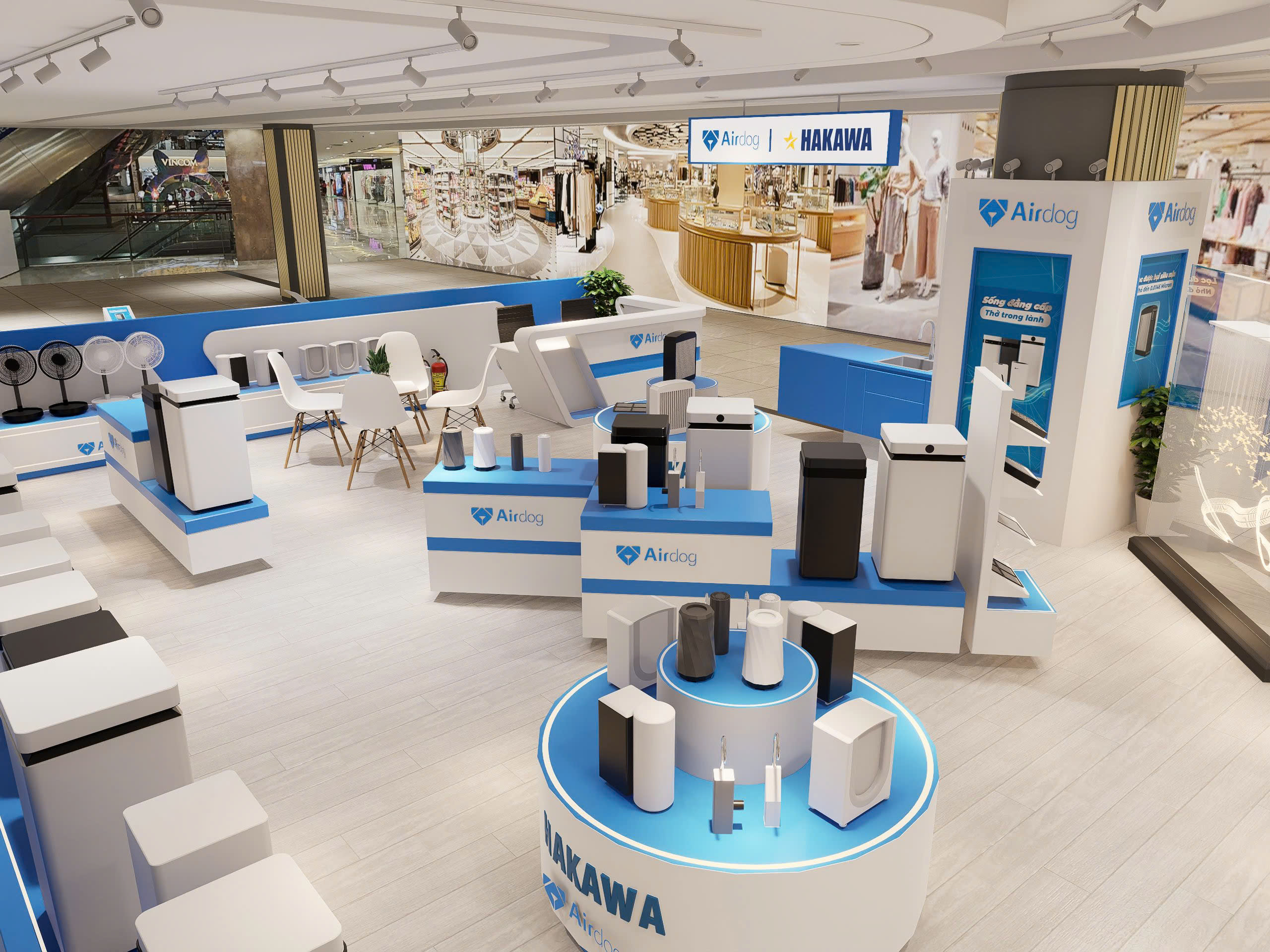 Các sản phẩm gia dụng cao cấp đều được trưng bày ở showroom