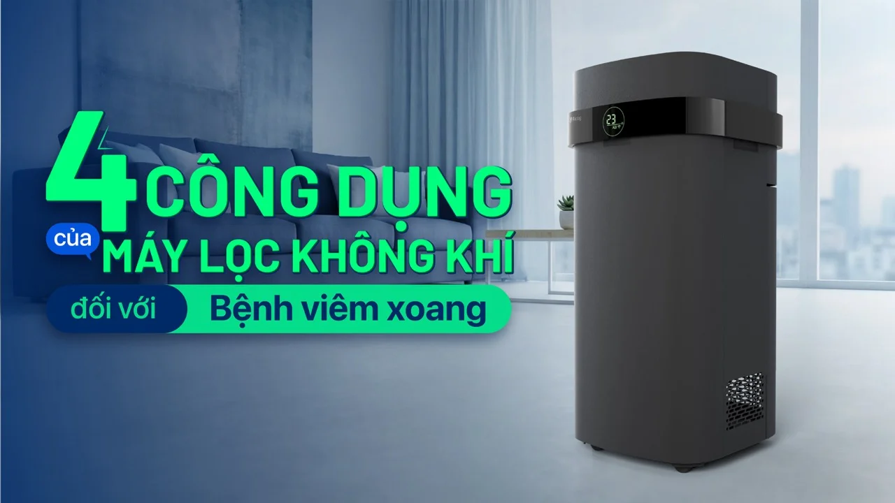 Công dụng của máy lọc không khí cho người viêm xoang