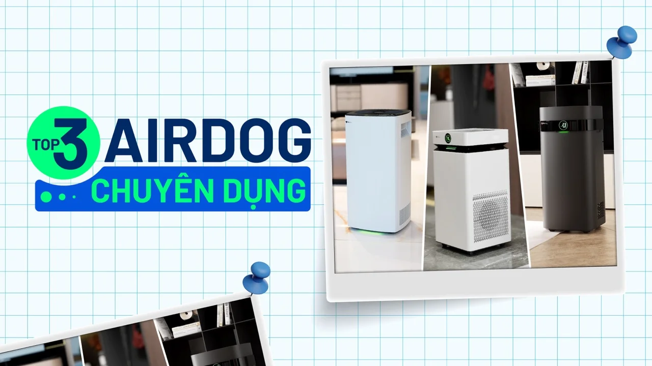Top 3 dòng máy Airdog chuyên dụng cho người viêm xoang