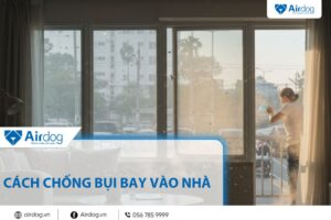 cách chống bụi bay vào nhà mặt đường