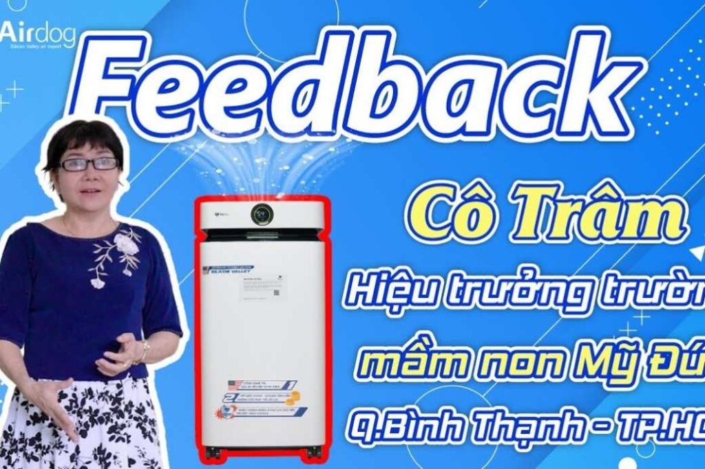 chia sẻ máy lọc không khí giúp Trường Mầm Non Mỹ Đức