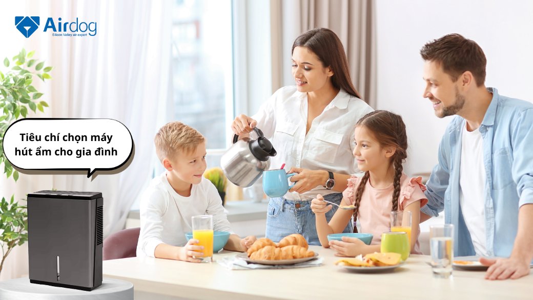 Tiêu chí chọn máy hút ẩm cho gia đình