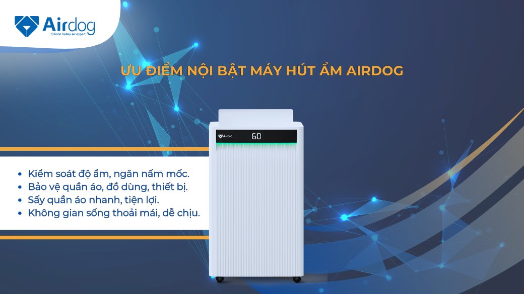 Ưu điểm nổi bật của máy hút ẩm