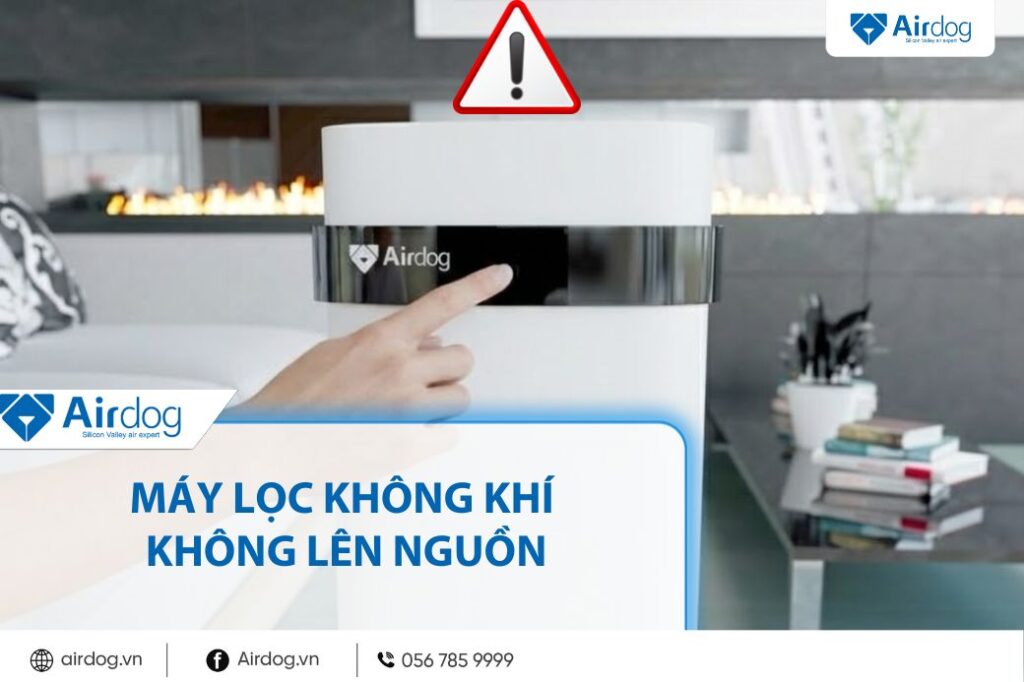 máy lọc không khí không lên nguồn