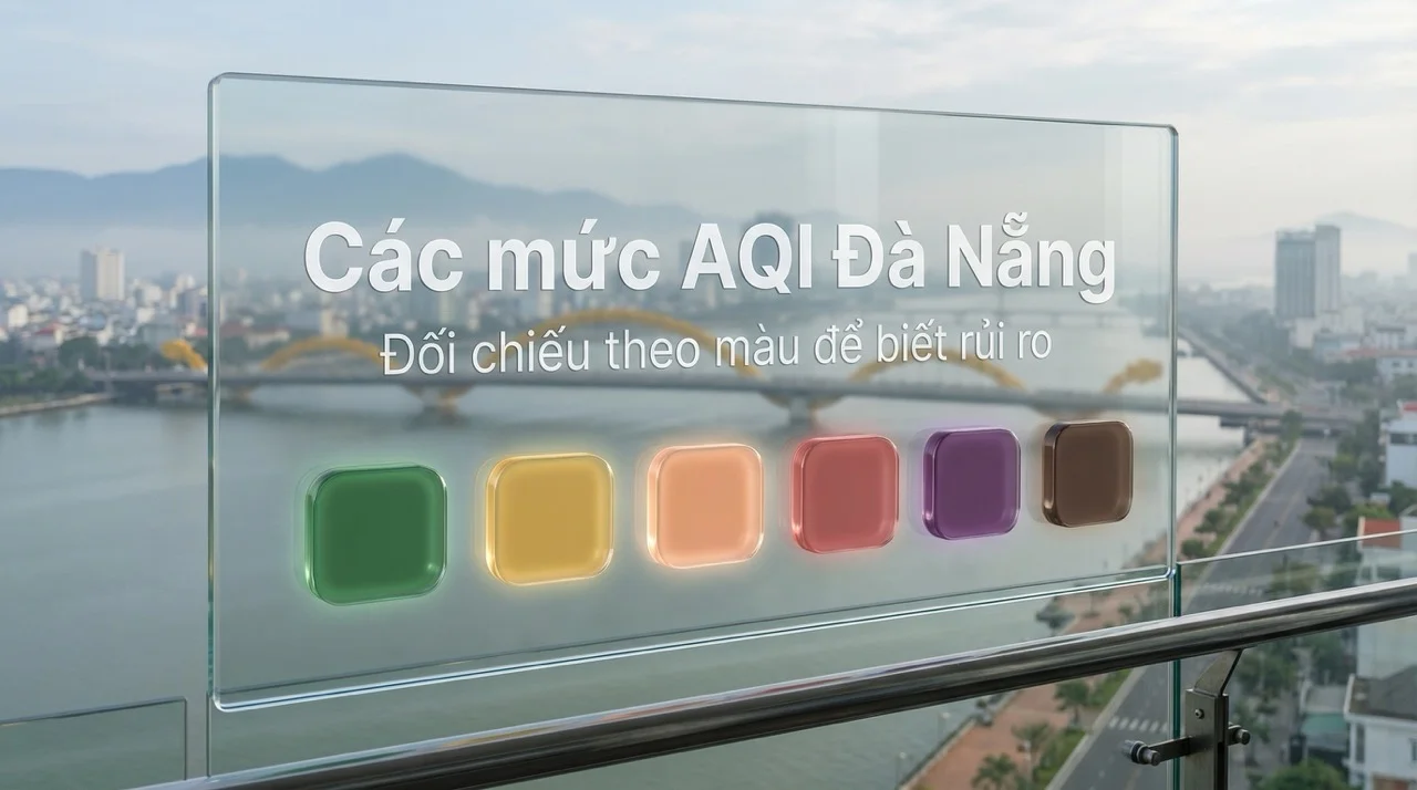 Các mức AQI Đà Nẵng