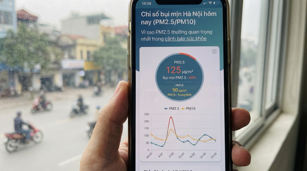 Chất lượng không khí Hà Nội hôm nay