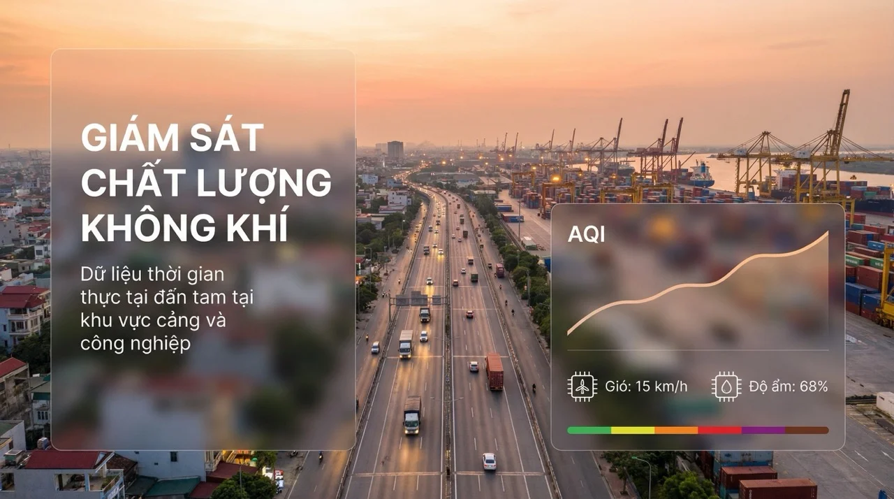 Chất lượng không khí Hải Phòng, chỉ số ô nhiễm và bụi mịn PM2.5 realtime