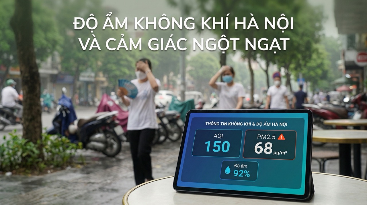Độ ẩm không khí Hà Nội và chỉ số không khí