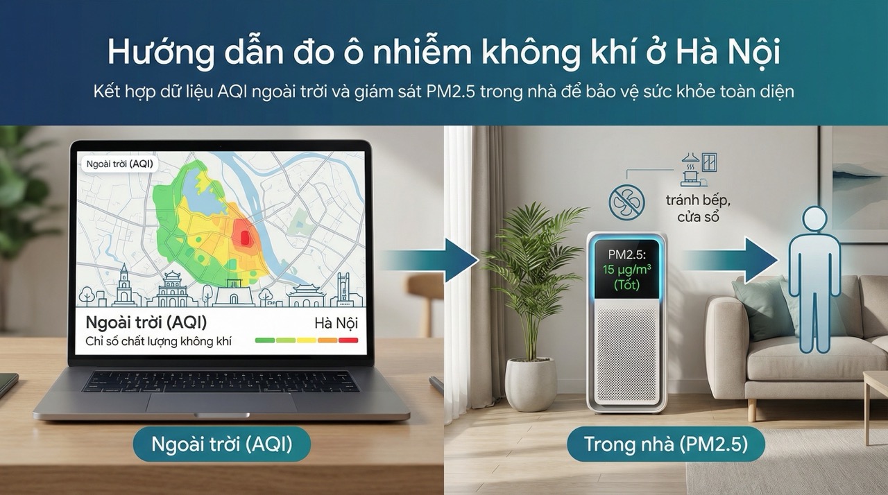 Hướng dẫn đo ô nhiễm không khí ở Hà Nội