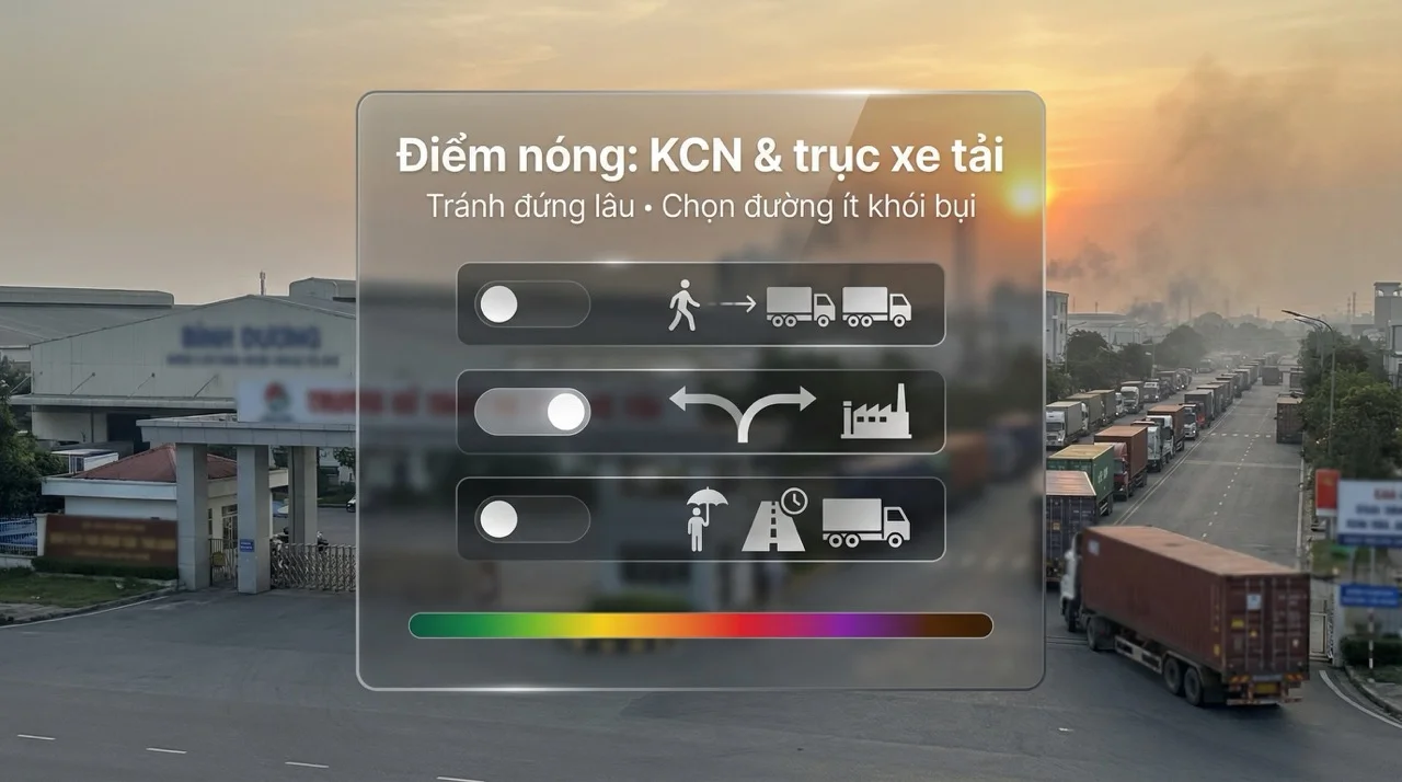 Khu vực ô nhiễm không khí nặng tại Bình Dương