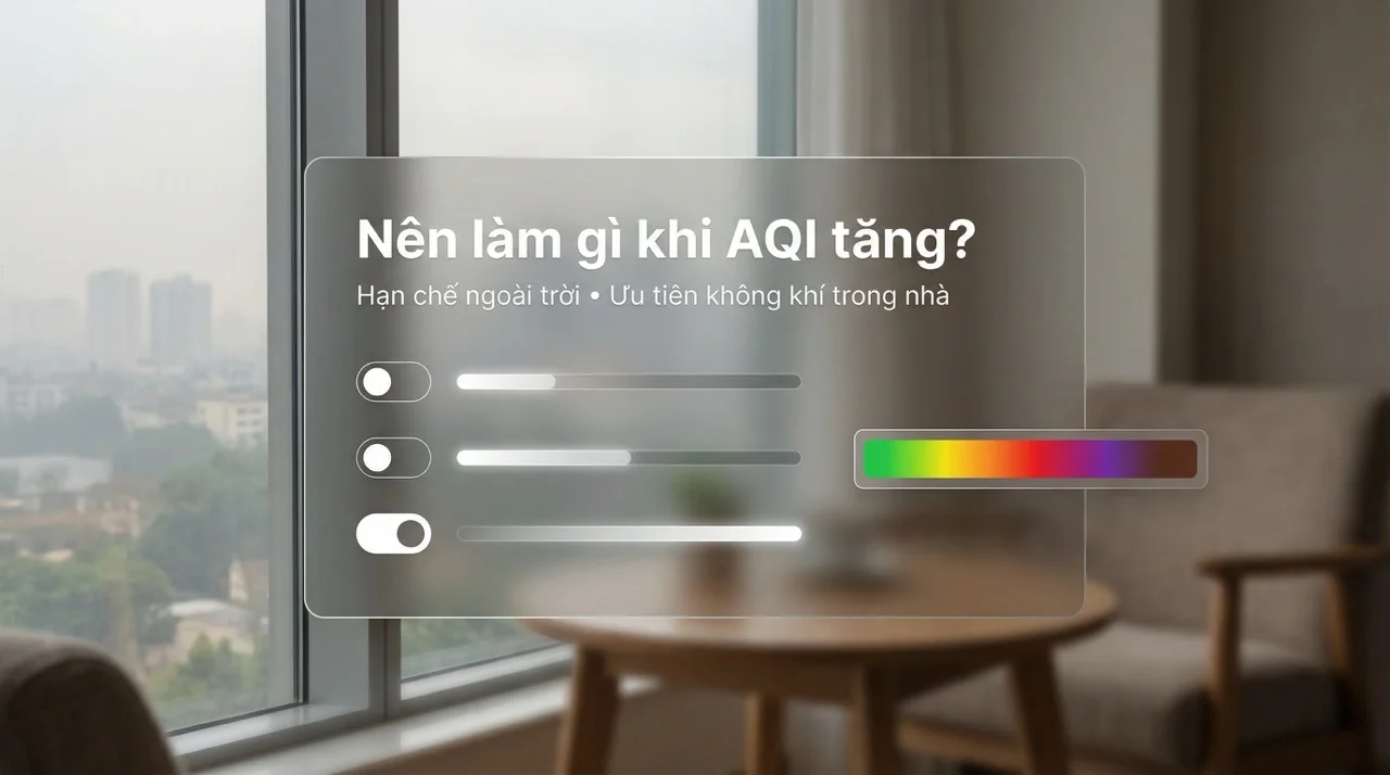Nên làm gì khi AQI Đà Nẵng hôm nay tăng cao