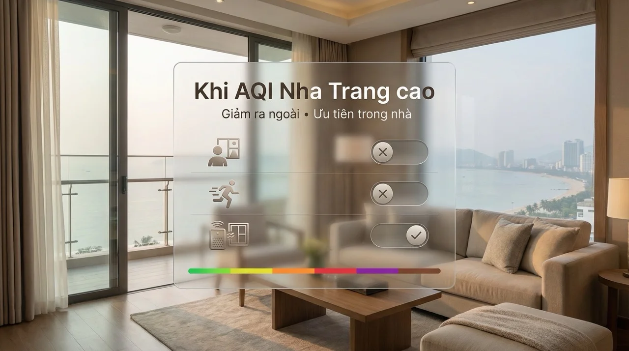 Nên làm gì khi AQI Nha Trang hôm nay cao