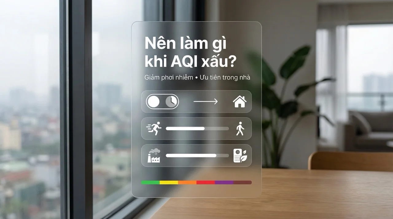 Nên làm gì khi chất lượng không khí Hải Phòng hôm nay xấu