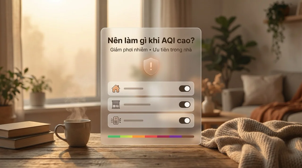 Nên làm gì khi chỉ số AQI cao