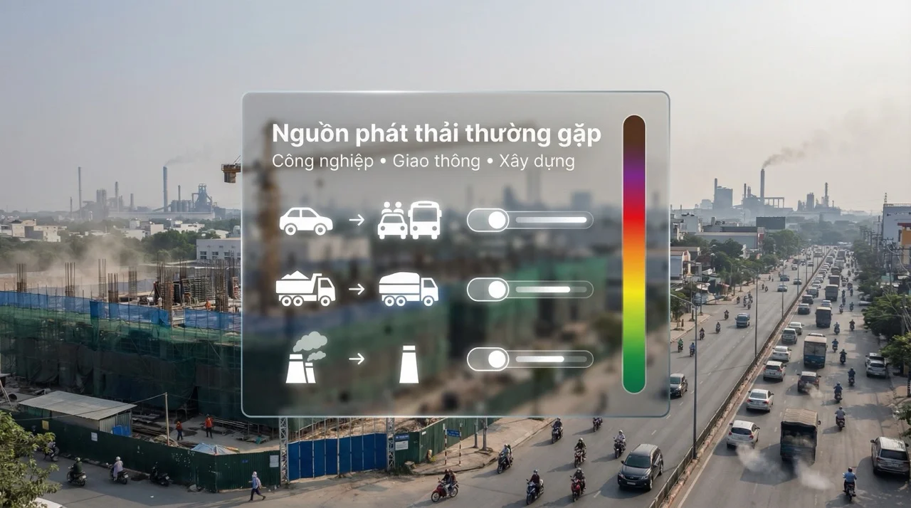 Nguyên nhân gây ô nhiễm không khí Bình Dương
