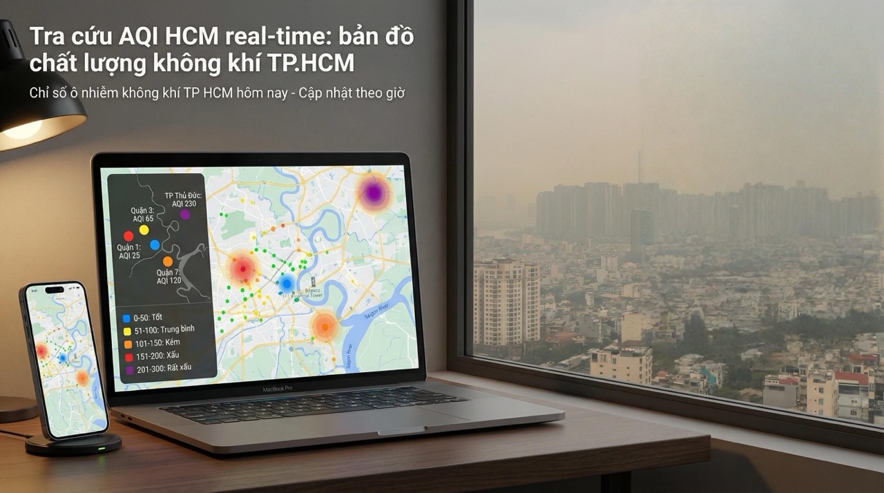 Tra cứu AQI HCM realtime