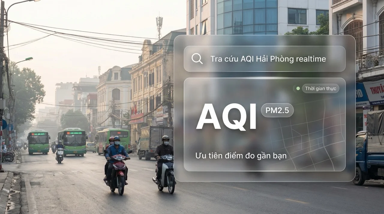 Tra cứu chất lượng không khí Hải Phòng hôm nay