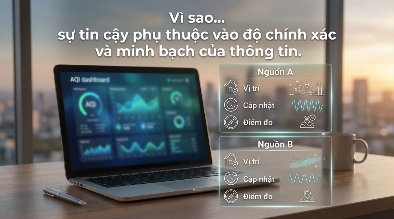 Vì sao AQI Da Nang có thể khác IQAir Da Nang