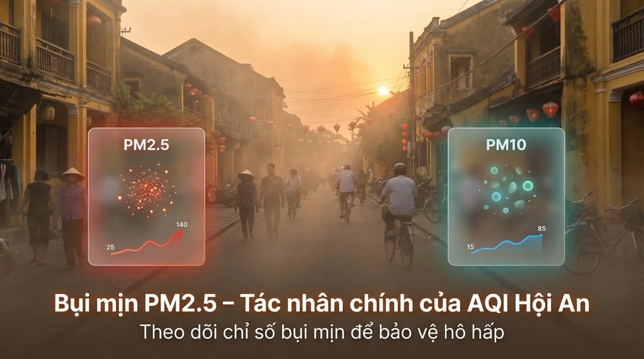 Bụi mịn PM2.5 - Tác nhân ô nhiễm chính