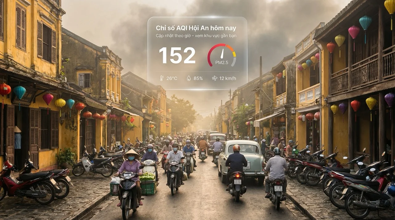Chỉ số AQI Hội An, Quảng Nam hôm nay